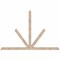 Ekena Millwork Saratoga Smooth Timber Gable Bracket, Douglas Fir, 84"W x 56"H x 3 1/2"D x 3 1/2"F, 16/12 Pitch GBW084X56X0404SAR00SDF - alternate 1